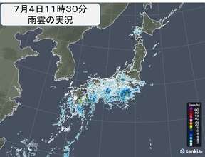 台風4号北上中　九州～北陸に発達した雨雲　土砂災害警戒情報も