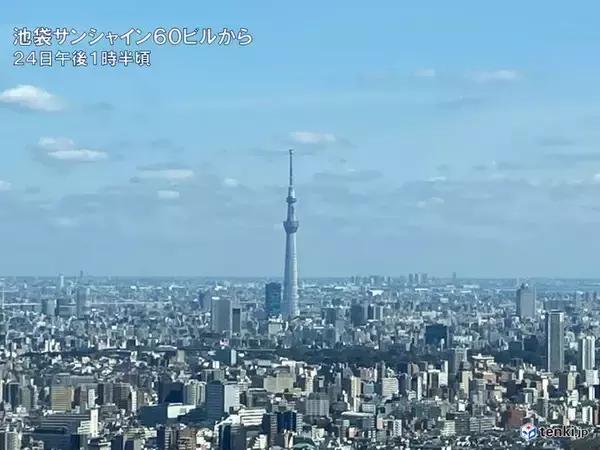 各地で日差し戻る　関東は久しぶりの青空　晴天は一時的で西から天気下り坂