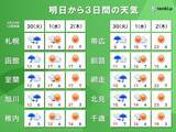 「北海道　明日30日は各地で雨　日中も空気は冷たくなる」の画像1