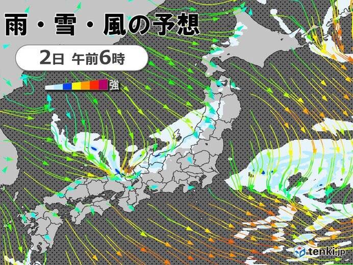 北陸付近に雨雲　72時間雨量200ミリ超も　あす2日にかけて土砂災害に注意・警戒