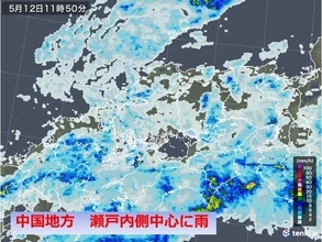 中国地方　明日(13日)にかけてぐずついた天気　瀬戸内側で雨脚が強まる可能性も