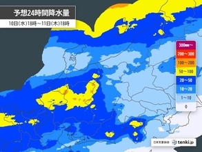 北陸　11日(木)にかけて警報級の大雨　土砂災害や低地の浸水などに注意・警戒