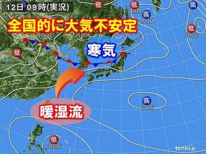 熊本で非常に激しい雨を観測　各地で雷雲が急発達　あす13日も日本海側で大雨の恐れ
