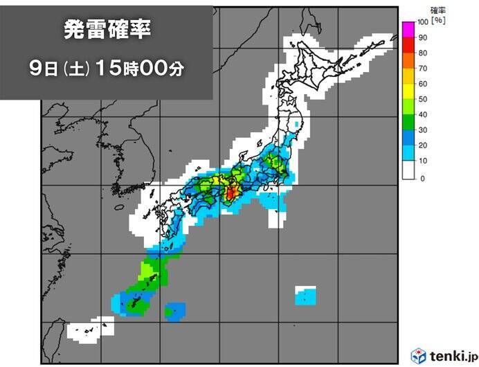 週間天気　大気の不安定な状態続く　土日も局地的に激しい雨　来週もゲリラ雷雨に注意