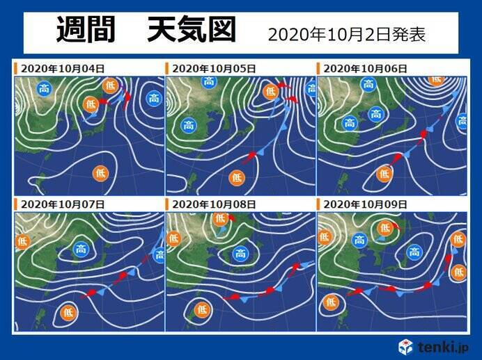 週間天気 北海道は月曜頃に雨風強まる 来週は季節が一歩進む 年10月3日 エキサイトニュース