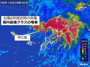 沖縄・伊江島の突風　国内最強クラスの竜巻