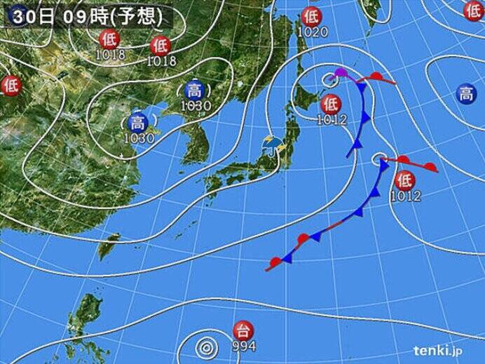 北陸　あす30日(金)は大気の状態が不安定　週末は晴れ間が広がる