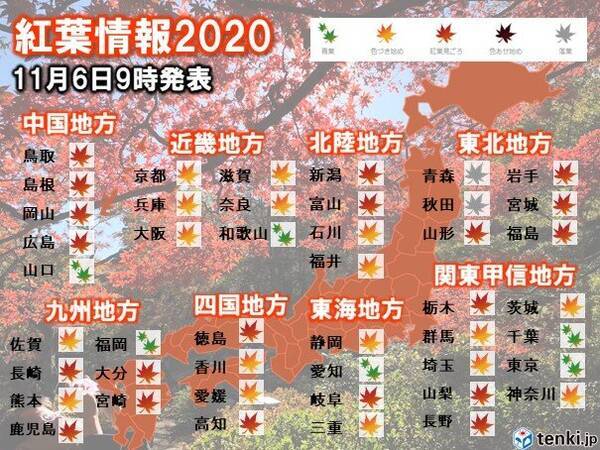 週末紅葉どこ行く 紅葉見ごろ情報 年11月6日 エキサイトニュース