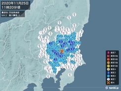 茨城県、栃木県、埼玉県などで震度3の地震　津波の心配なし
