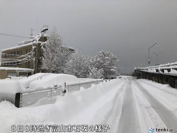 富山県　市内も一晩で48センチの降雪　観測史上1位