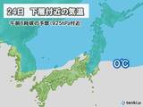 「24日　発達した南岸低気圧が通過　東京都心でも雪の可能性」の画像3