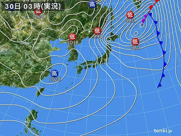 30日も　北陸から北は荒れた天気　昼過ぎにかけて猛吹雪に警戒