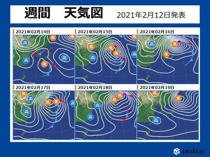 来週は また 冬の嵐 荒れた天気のおそれ 大阪や名古屋でも雪マーク 21年2月12日 エキサイトニュース