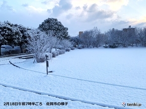 九州　大雪に警戒　積雪・路面凍結のおそれ
