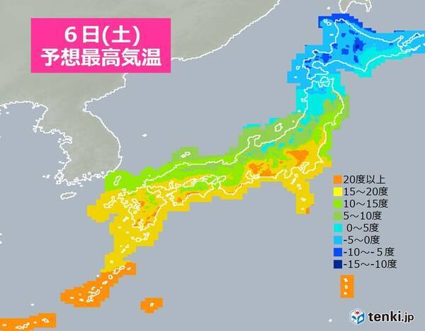 6日 関東以西は春本番 北陸以北は日本海側中心に寒さ戻る 真冬並みも 2021年3月6日 エキサイトニュース