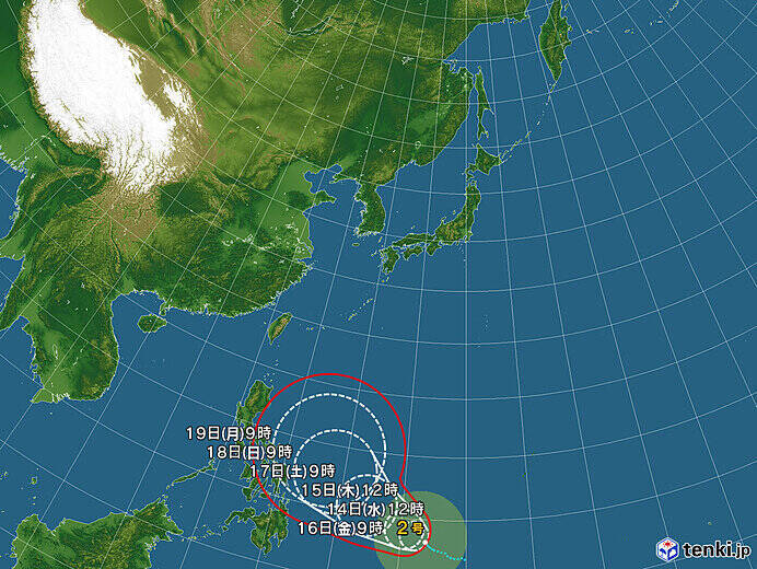 台風2号　今後勢力を強めて北上へ　情報に注意を