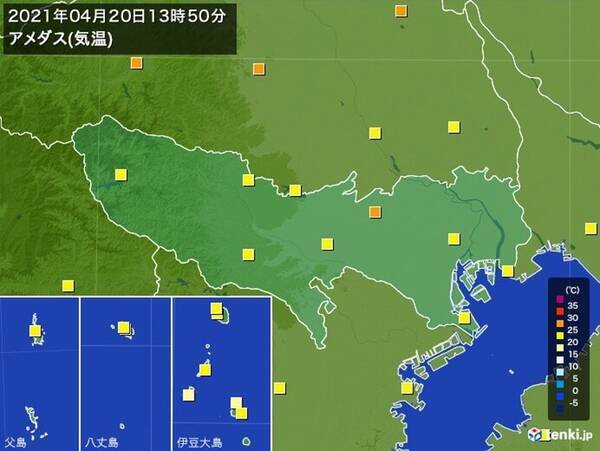 東京都練馬区で25 以上の夏日 都心は24 5 と今年これまでで一番気温アップ 21年4月日 エキサイトニュース