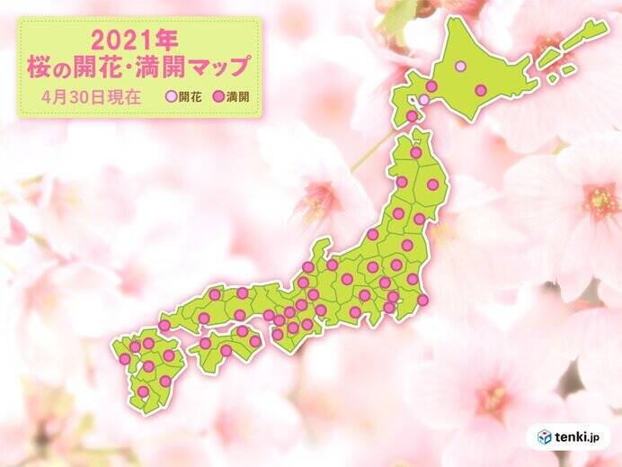 今年4月は桜・乾燥・大雨・台風など「記録的」に　真夏日や黄砂も　5月はどうなる?