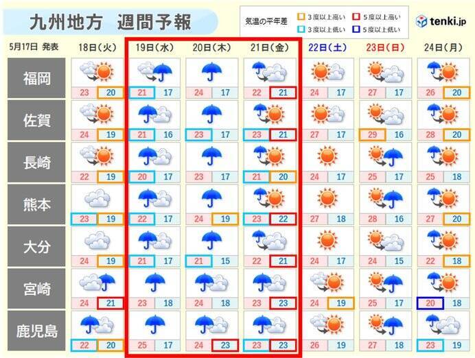 九州　すでに300ミリ近い大雨　17日昼過ぎまで激しい雨のおそれ