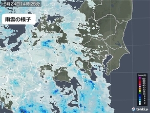 関東に雨雲が接近中　こんやにかけて急な雨に注意