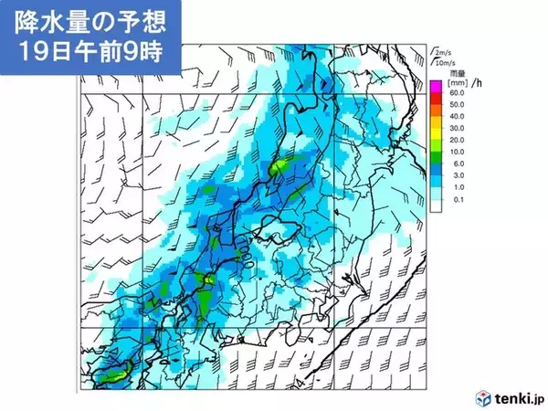 「北陸　19日(土)は広く雨　来週は雲が広がりやすい　そろそろ梅雨入り?」の画像
