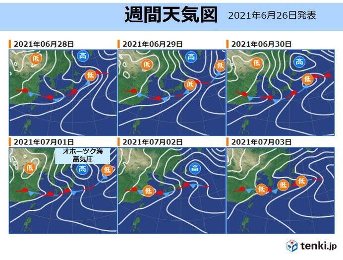 東北 九州は梅雨本番 滝のような雨 も 遅れている沖縄の梅雨明けは 2週間天気 21年6月27日 エキサイトニュース