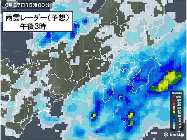 27日 日 関東の天気 午後は広く雨 大きめの傘を 暑さ和らぐ 21年6月27日 エキサイトニュース