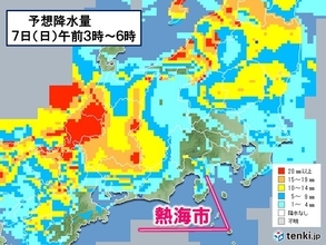 前線上の低気圧が接近・通過　あす7日　東海や関東　再び強雨に注意