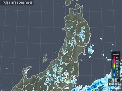 岩手県に土砂災害警戒情報　13日(火)も局地的な大雨に警戒　東北