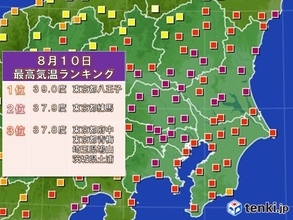 東京五地点で酷暑ラッシュ　体温超えの危険な暑さに