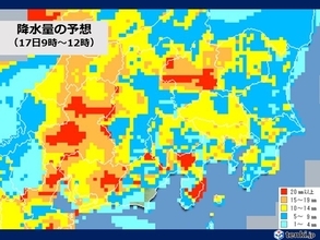 関東　あすは前線が北上　警報級の大雨となる地域が拡大　土砂災害に警戒を