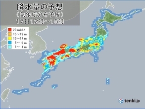 きょう17日　前線北上　西日本を中心に再び大雨　土砂災害に厳重警戒