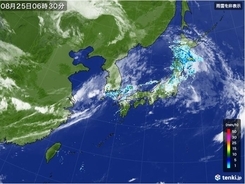 25日　日本海側で大雨　土砂災害に厳重警戒　愛知など8県に熱中症警戒アラート