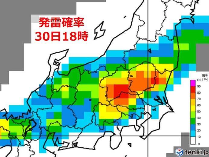 北陸から北で雨雲発達中　午後は関東や東北南部で「バケツをひっくり返したような雨」