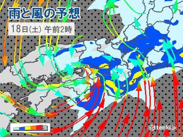 関西 台風接近で今夜 17日夜 から荒れた天気に 21年9月17日 エキサイトニュース