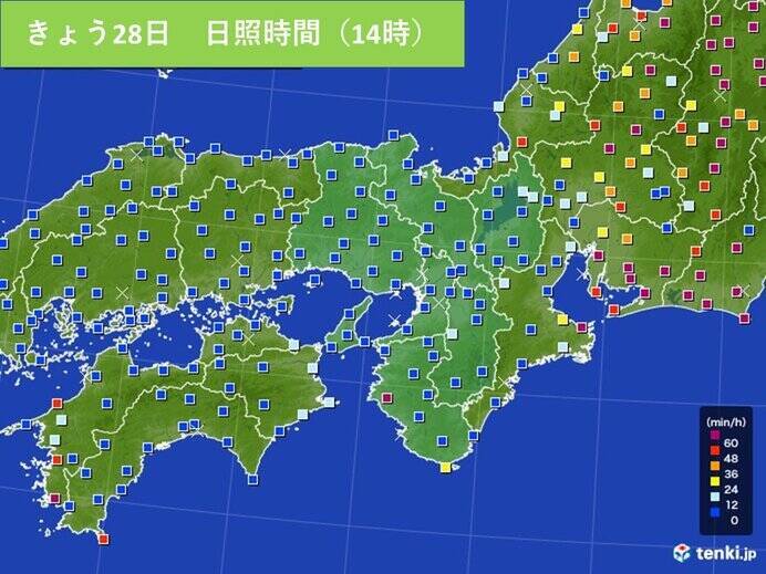 関西　30日～1日　台風を取り巻く雨雲がかかる　風の強まる恐れも