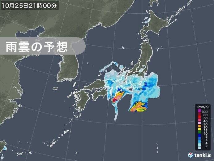 和歌山県で激しい雨を観測　関東でも夜の帰宅時間は雨や雷雨に