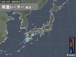 九州は次第に天気回復　紀伊半島は急な雨や雷雨に注意