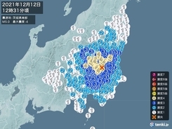 茨城県、栃木県、群馬県、埼玉県で震度4の地震　津波の心配なし