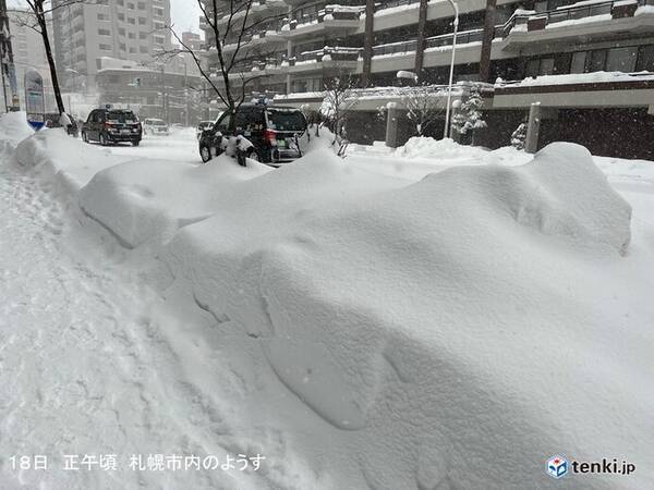 札幌市でドカ雪 24時間降雪量55センチ 統計開始以来1位の値を更新 21年12月18日 エキサイトニュース