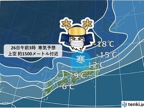 冬将軍　北陸襲来!　強烈寒波とJPCZの合わせ技　大雪の方程式成立か?