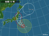 「台風13号　関東へ　東海は40度の酷暑」の画像1