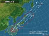 「台風24号　沖縄を通過中　厳重警戒を」の画像2