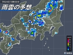 関東　非常に激しい雨のおそれ　暑さはさらに増す