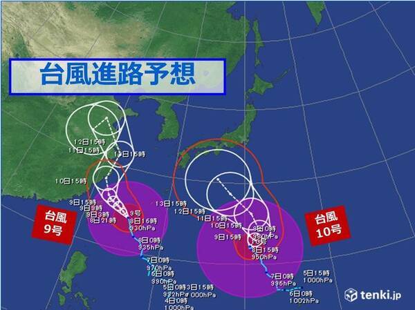 台風10号 どこに影響 進路が定まらない理由 19年8月8日 エキサイトニュース