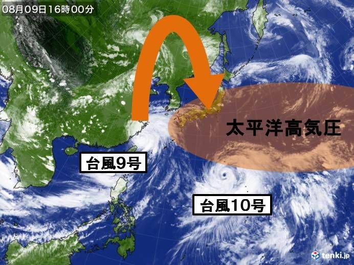 台風10号　お盆の初め頃「強い」勢力で日本の南へ