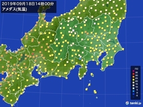 関東大幅気温ダウン　東京や横浜で前日比-9度