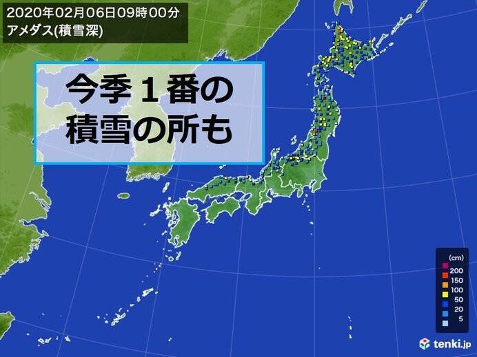 西日本で「初雪」ラッシュ　今季一番の積雪も続々と