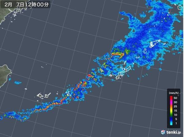 石垣島で1時間37 5ミリの雨 本島も激しい雨注意 年2月7日 エキサイトニュース