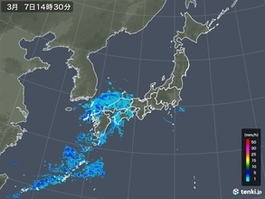 沖縄や九州～四国に雨雲　夜は近畿も次第に雨